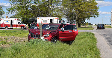Two-vehicle crash